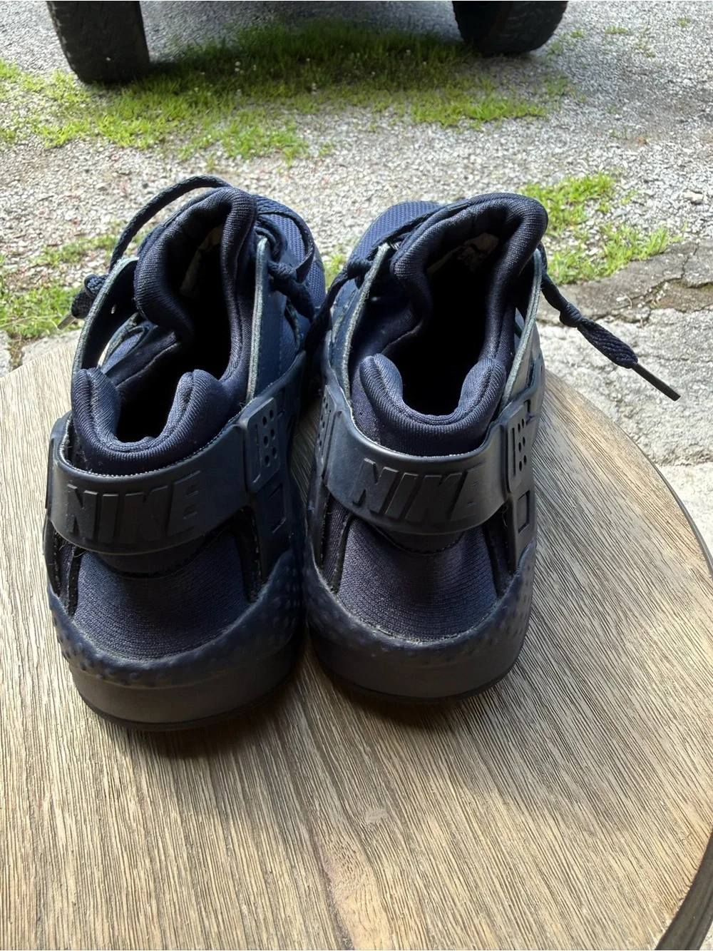 Men's Navy Athletic Sneakers - hurache